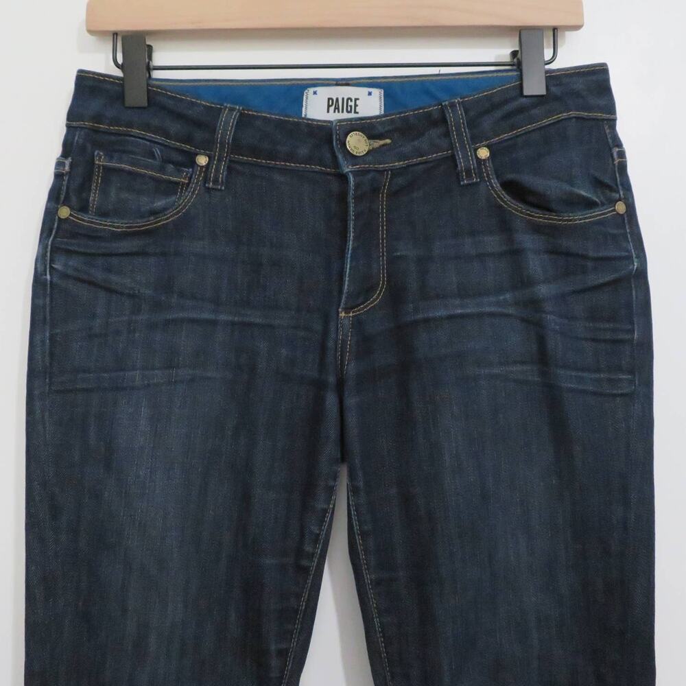 Paige Women Sz 25 Dark Wash Troy Boy Jeans Skinny Cut Denim Jeans - Picture 3 of 7